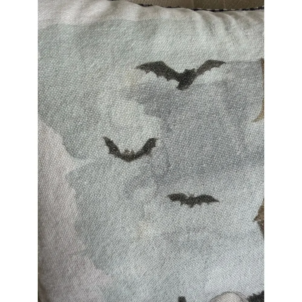Rae Dunn Home Sweet Haunted Home Halloween Decorative Throw Pillow 17x17 Spooky